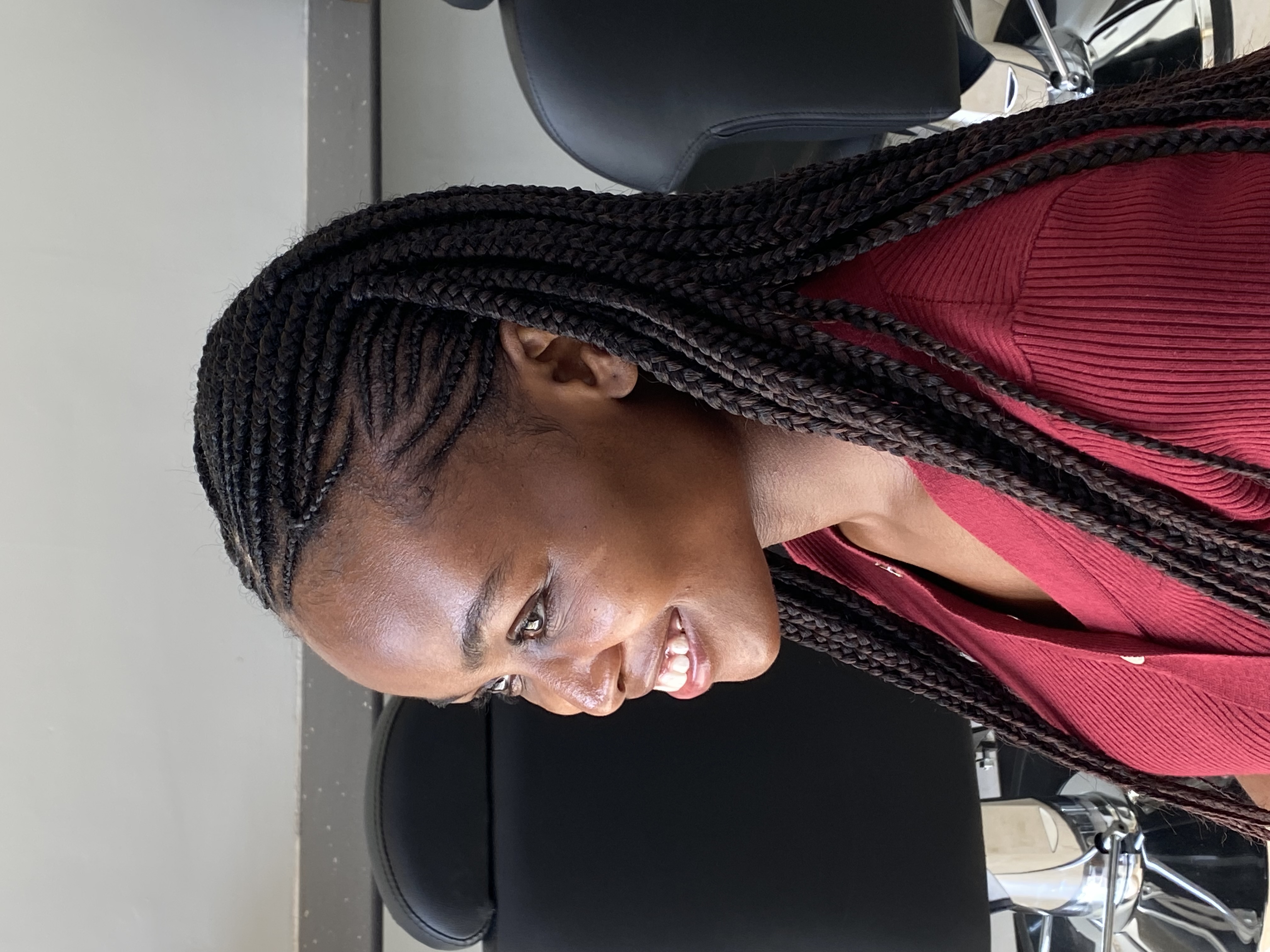 Knotless Braids & Conrrows mixed